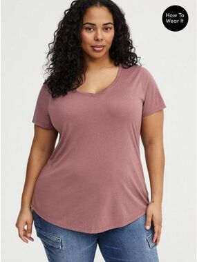 Torrid Girlfriend Signature Jersey VNeck Tee